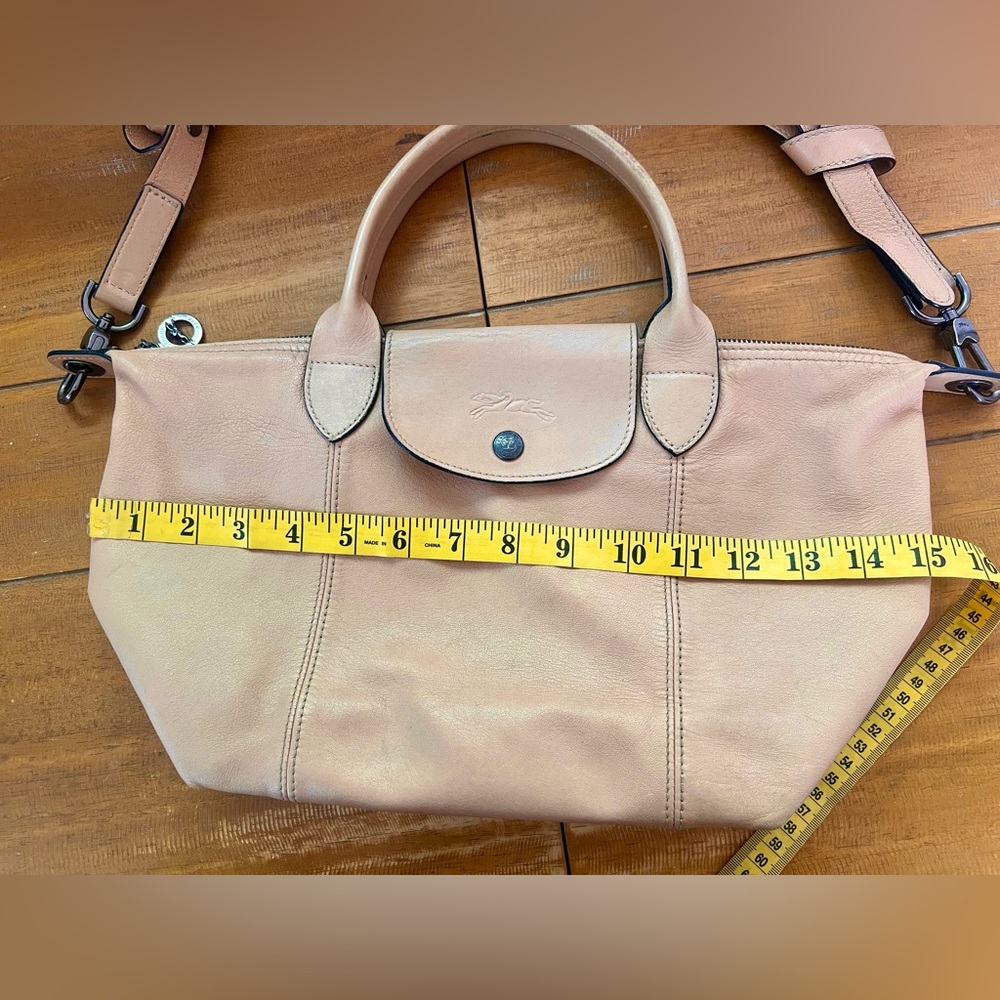 Longchamp Beige Leather Shoulder Bag - Picture 14 of 15